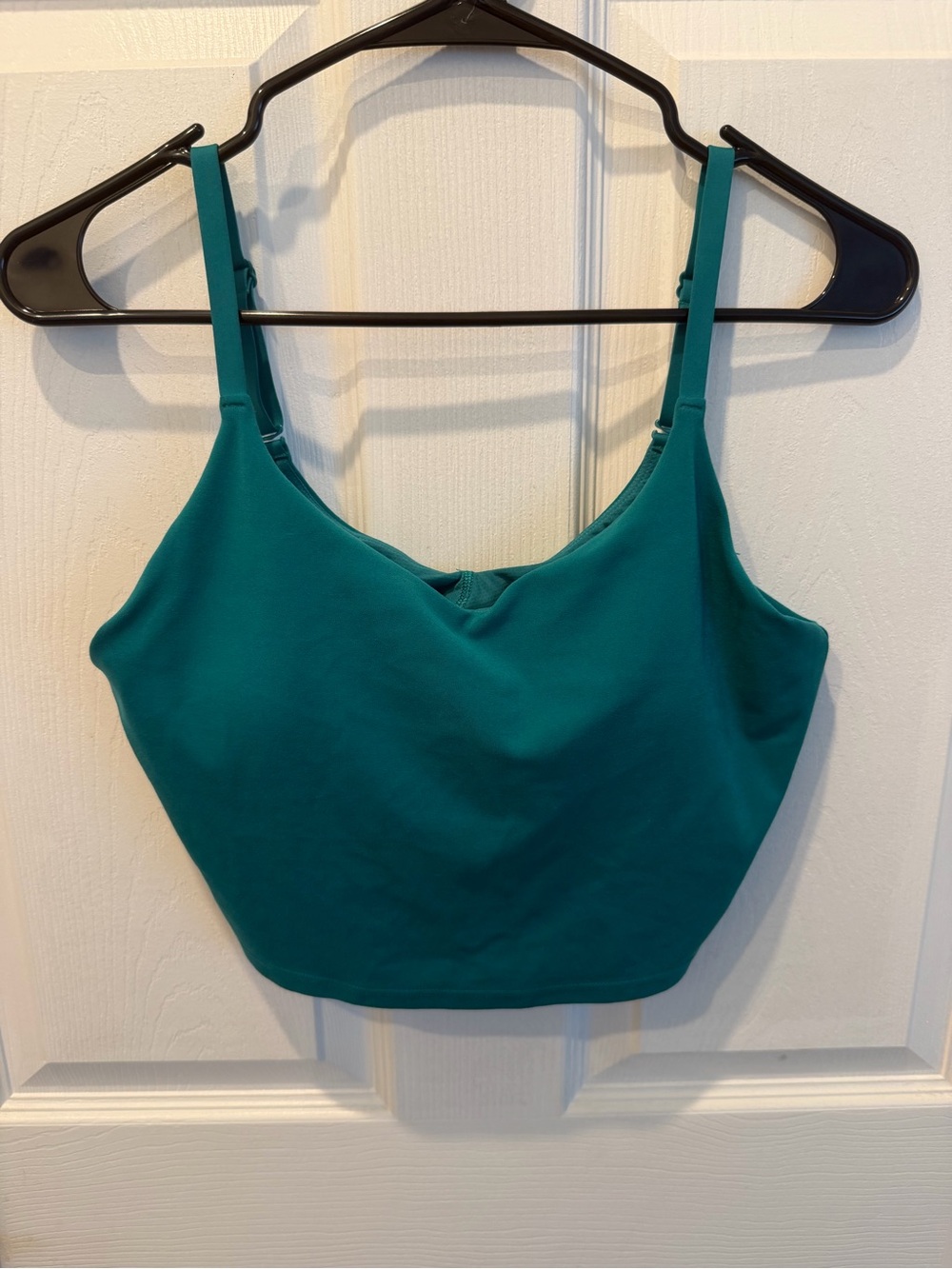Athleta Scoop Neck Crop Tank Top - Teal